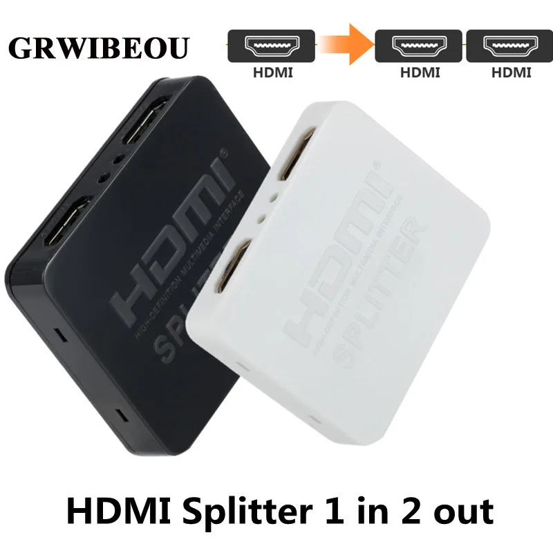 Splitter Compatibile Hdmi 1080P Video Hdtv Switch Switcher 1 X2 Split 1 In 2 Out Amplificatore Doppio Display Per Hdtv Dvd Per Ps3 Xbox
