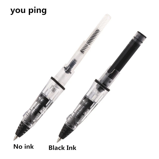 Luxury Quality Black Colour Ink bullet Nib Gel Pen Business Office Student  School Stationery Supplies New