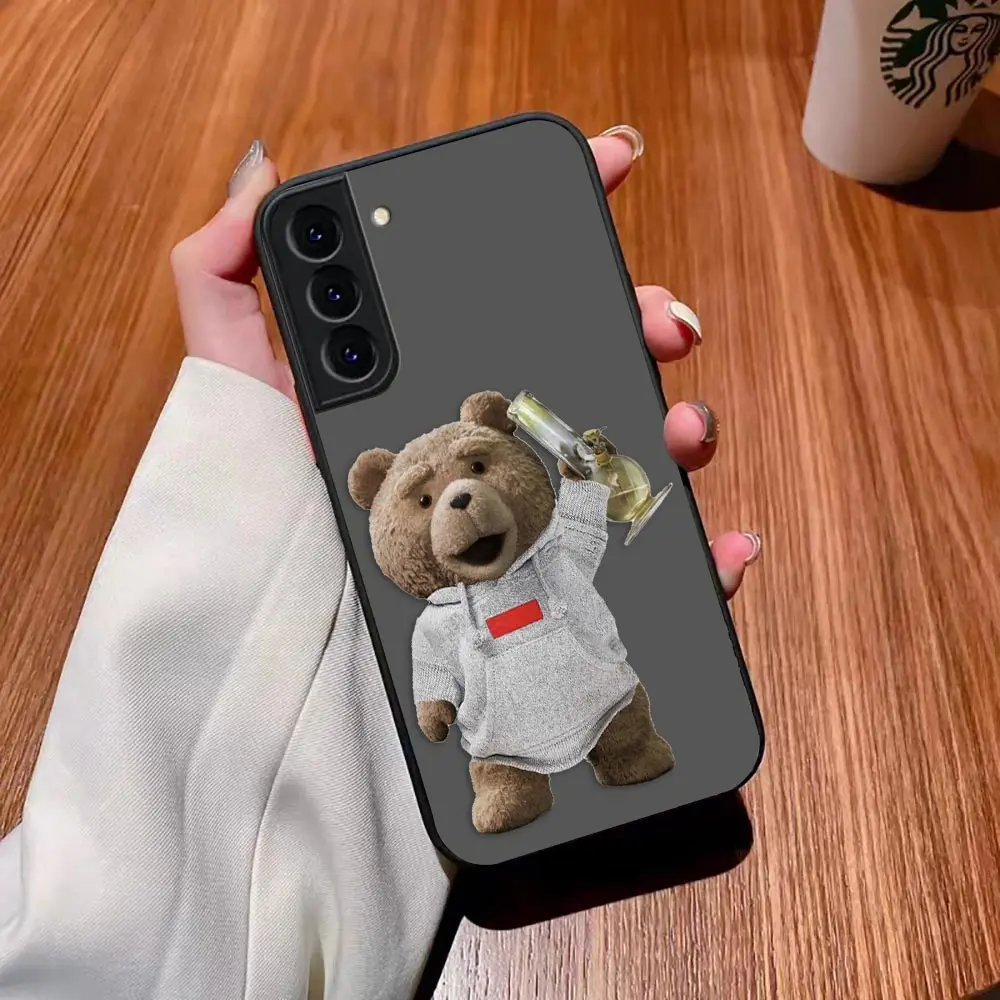 thumbnail image 1 of Matte Case for Samsung Galaxy S23 S22 S21 S20 S10 4G S9 S8 Plus ULTRA 5G LITE Case Funda Coque Shell Naughty T-Teddy Bear Couple, 1 of 5