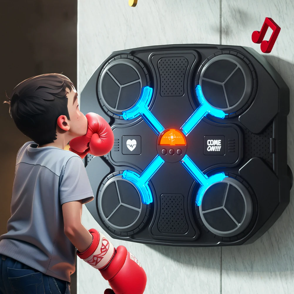 Intelligent Music Boxing Machine Boxing Training Punching Equipment Bluetooth Smart Game for Kids Adults Home Exercise
