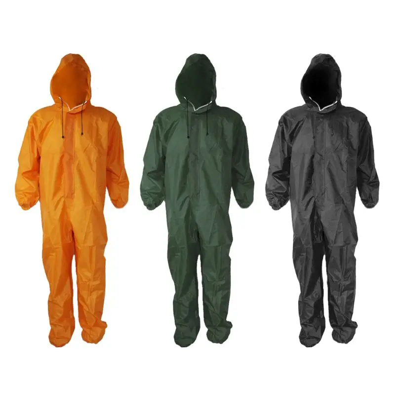 

Conjoined Raincoat Overalls Hooded Men Women Fission Rain Suit Hooded Paint Spray Unisex Raincoat Workwear Safety Suit