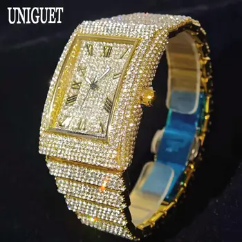 Hot Luxury Gold Ice Watch