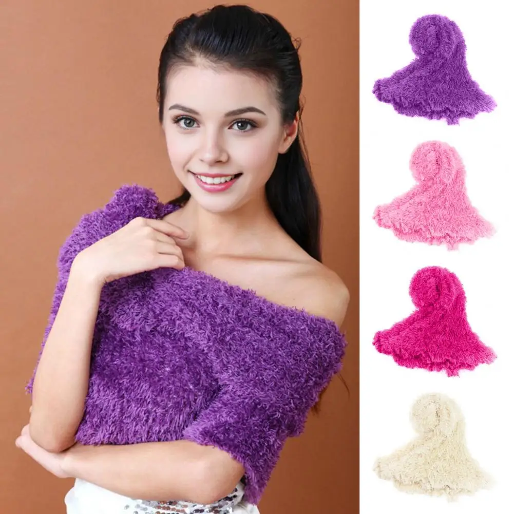 Écharpe à Capuche 2 En 1 Femme - Hiver - Rayée Grise - Chaud Et Tendance
