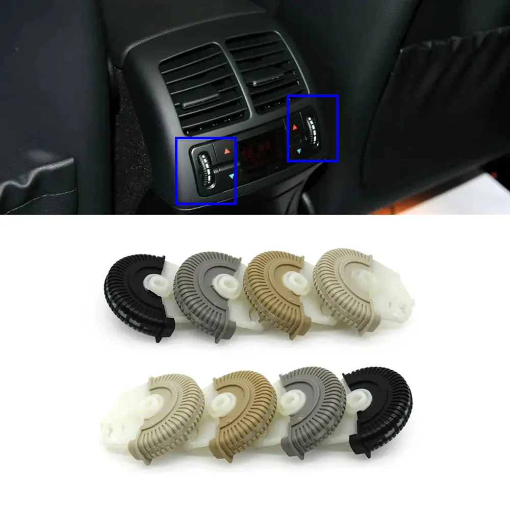 메르세데스 벤츠 E 클래스 W211 용 후면 센터 에어컨 배출구 그릴 커버 트림, AC 롤링 휠 E200 E230 E300 E350