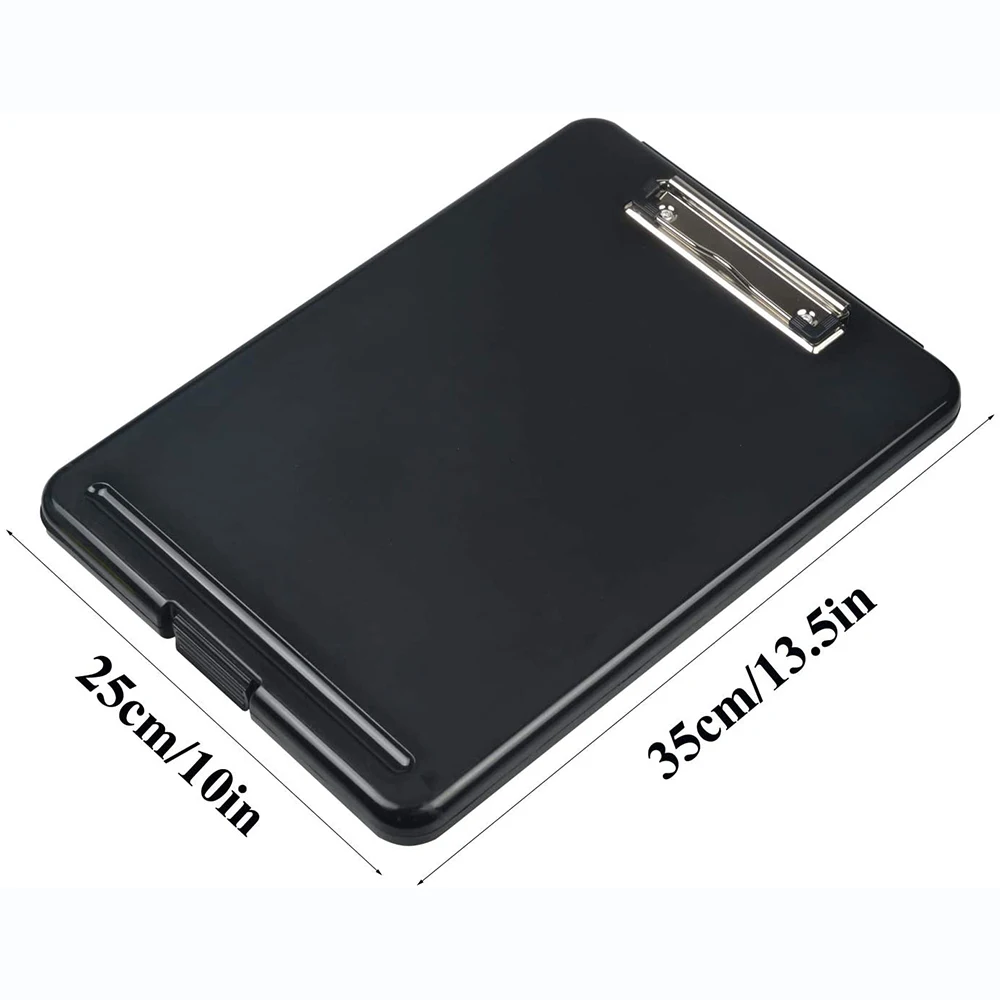 Arquivo de Caixa de Clipboard Durável à Prova Armazenamento de Documentos Sala de Aula Material de Escritório Ddurable Água Case Escola Escritório Recepção Almofada Escrita a4 8 Computers & Electronics
