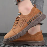 Pig Leather Casual Shoes for Men Luxury Sneakers Designer All-Match Four Seasons Retro Low Top Walking Men's Shoes Hiking Shoes 2