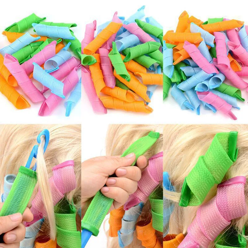 Hair Styling Tool 18Pcs Set Magic Hair Curler Wave Formers Hair Accessories Rollers DIY for Women hair styling tool
