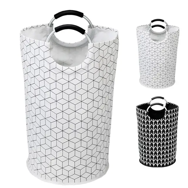 Hordozható Ruhaszervező Mosoda Hadper Összecsukható 82L Nagy Kapacitású Kosár Mosodai Táska