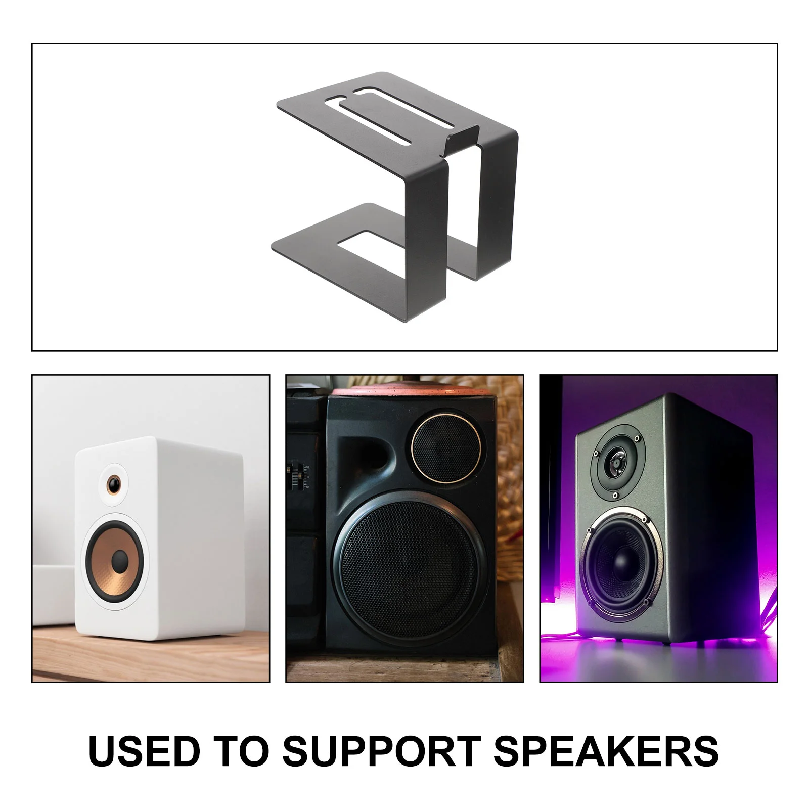 Soporte de Audio para altavoz de Monitor, montaje Universal para altavoces  de escritorio, Trompeta para ordenador - AliExpress