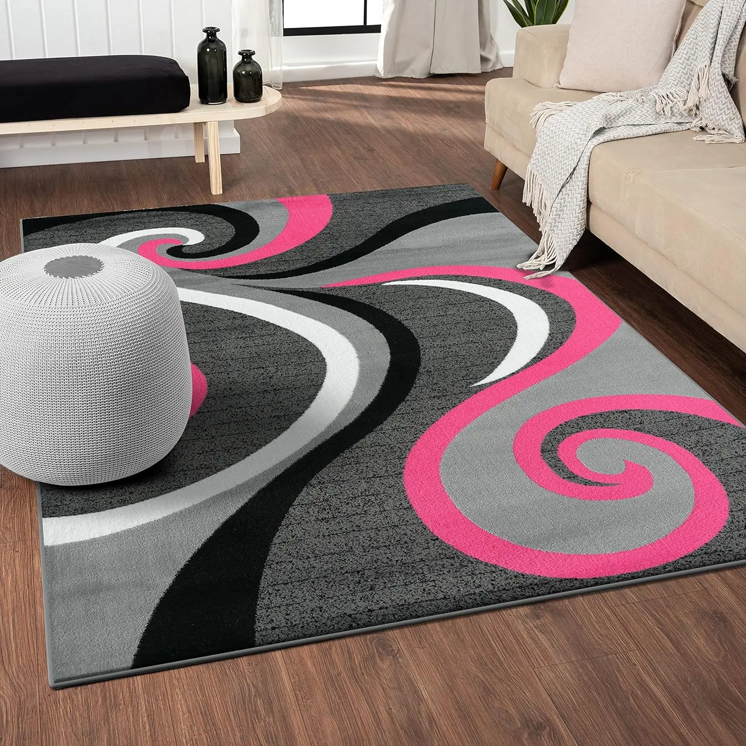 Modern Swirls Carpet for Living Room Home Decor Sofa Table Large Area Rugs Anti-slip Hallway Balcony Rugs Bedroom Floor Mat 5