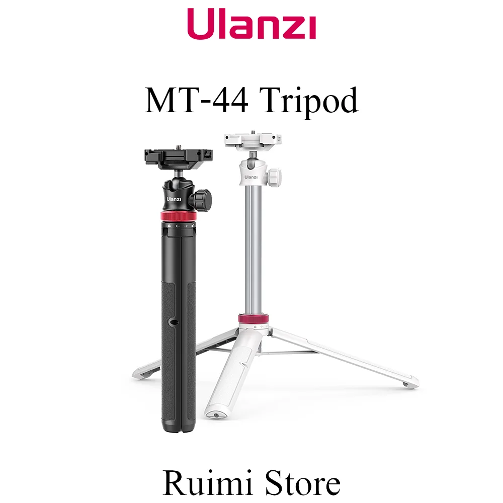 Ulanzi MT-44 Extend Tripod for DSLR Camera Phone Vlog with Cold Shoe Phone Mount Holder for Microphone LED Light
