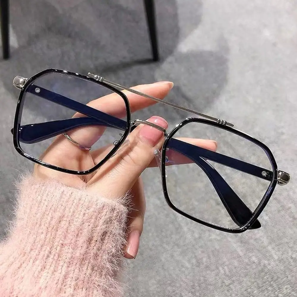 Tragbare Blaulicht-blockierende Anti-Blaulicht-Brille, ultraleichter Augenschutz, Computerbrille, Metallrahmen, Brillen für Männer und Frauen – Detail 10