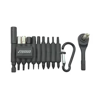 Jeu de clés à cliquet EDC à 60 dents, 21 pièces, support magnétique et embouts de 1/4 ", adaptateur de précision de 4 mm, portable avec mousqueton 6