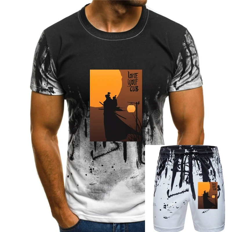 

Мужская футболка с коротким рукавом, футболка с одиноким волком и медведем, крутая женская футболка