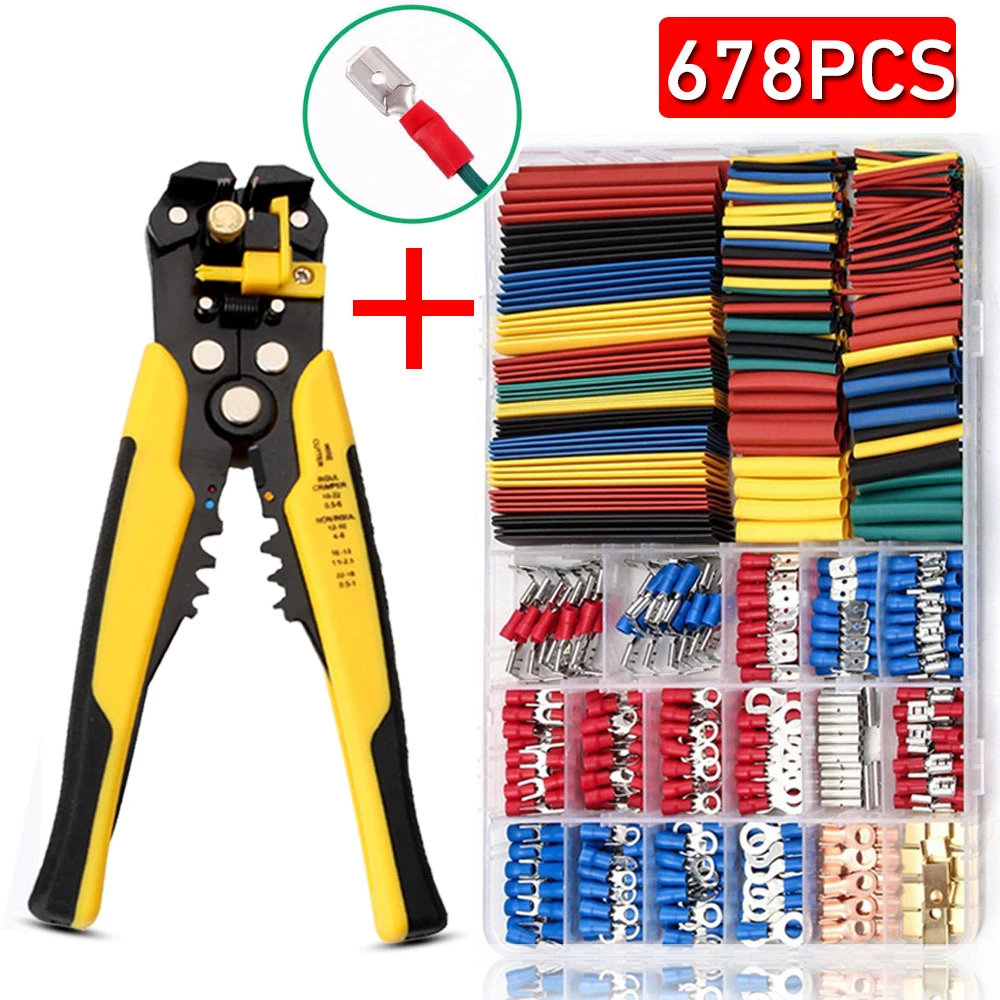 Heat Shrink Electrical Connectors Heat Shrink Wire Connector Kit 280/678pcs Car Aliexpress