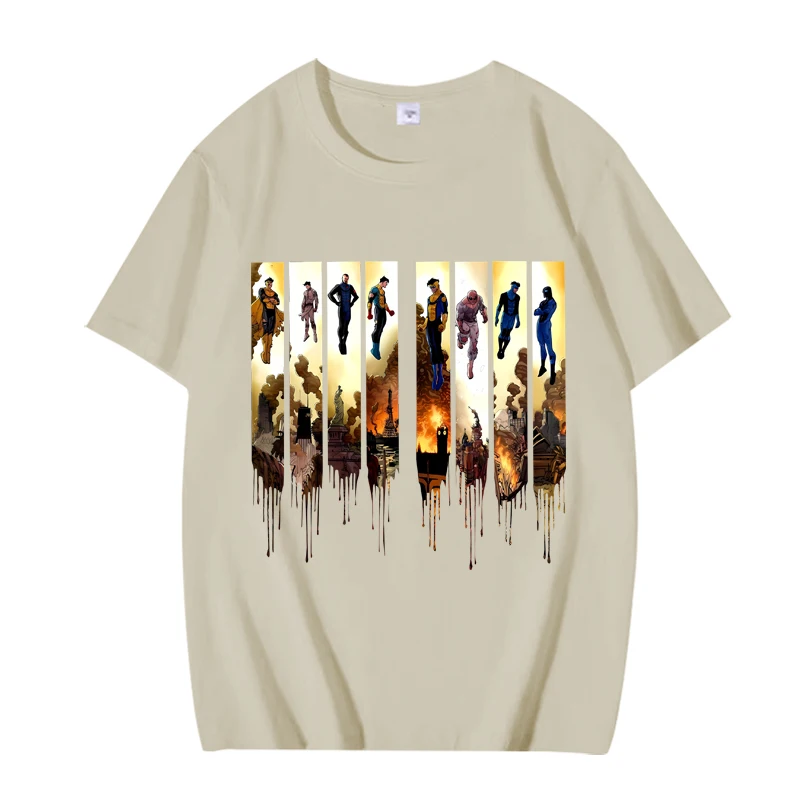 Invincible War Comic Art Classic Oversized Unisex T-Shirt - 100% Cotton, Short Sleeve Summer Collection