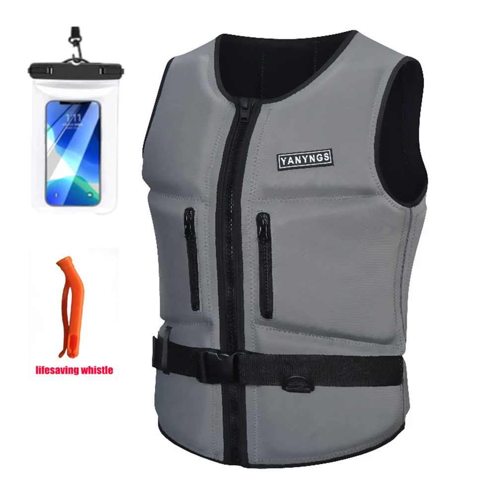 

Новый Неопреновый спасательный жилет для взрослых, байдарка, жилет для предотвращения столкновений, водных видов спорта, рыбалки, парусника, плавания, спасательный жилет