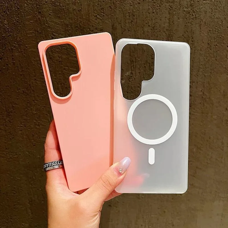 Luxury Candy Color Matte Phone Case with MagSafe Compatibility