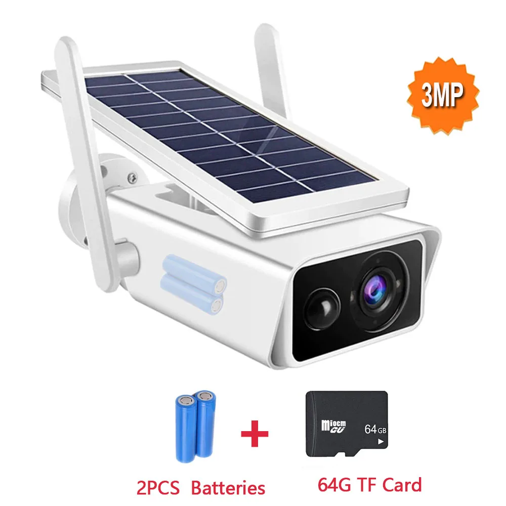 Câmera WiFi Externa Energia Solar 360º IP66 3MP - Smartfy