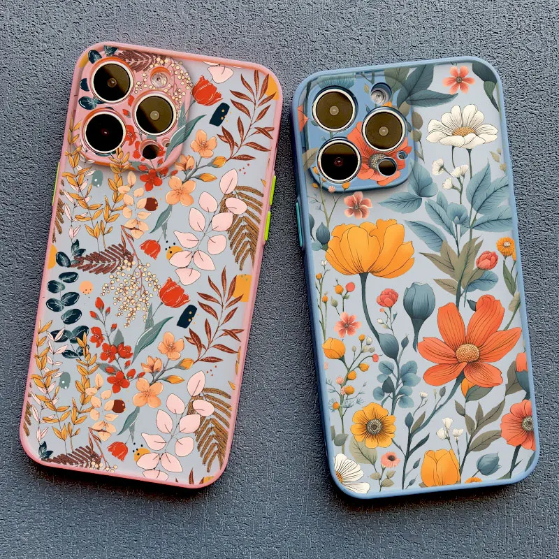 Elegant Pink & Purple Peony Flower Shockproof Phone Case