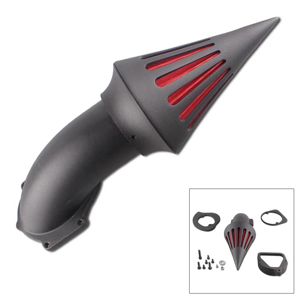 

Aluminum Black Motorycle Spike Air Cleaner Kit Intake Filter For Honda Shadow ACE VT750 CDC All Years