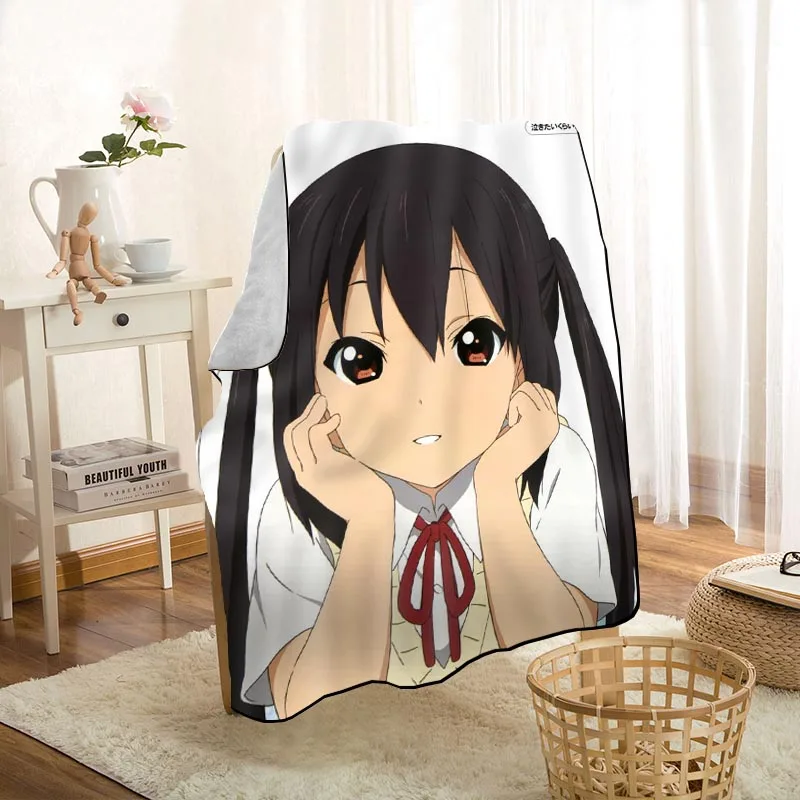 

New Nakano Azusa K-ON! Blankets Printing Soft Blanket Throw On Home/Sofa/Bedding Portable Adult Travel Cover Blanket 0216