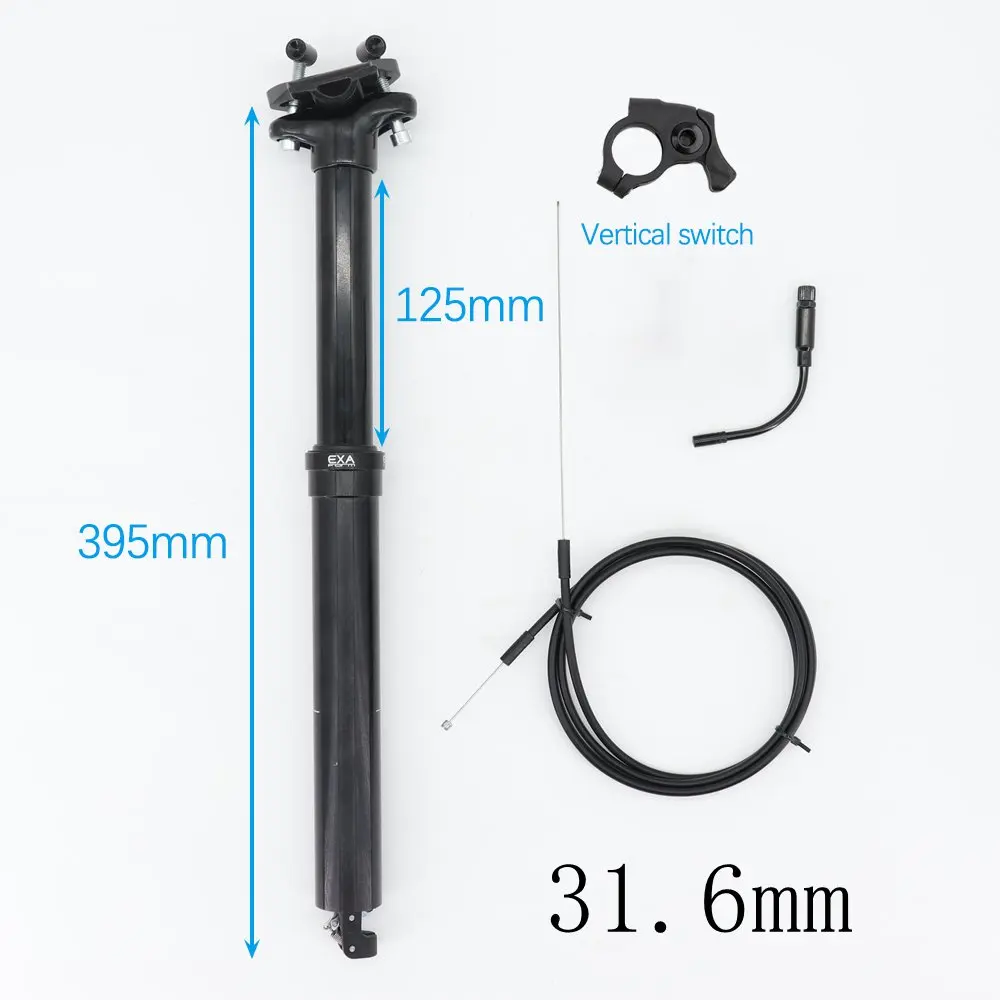 Exa-自転車シートポスト,ドリッパー付き,調整可能,マウンテンバイク用