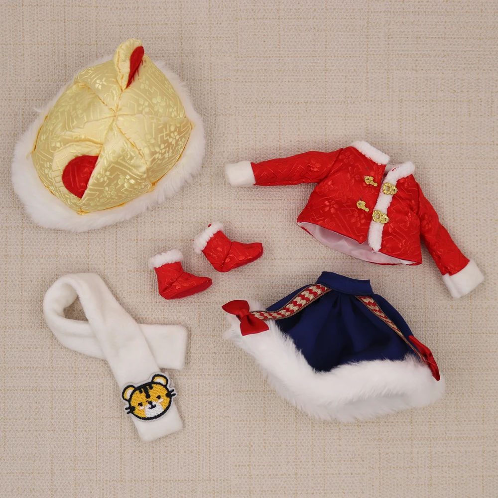 Neo Blythe Doll Christmas Dress With Hats 2