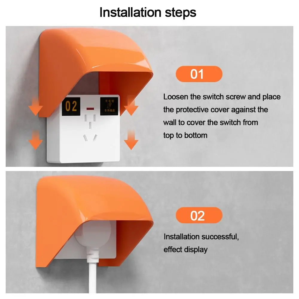 Description Picture 6 of item86 Type Switch Protective Cover Outdoor Socket Waterproof Box Bathroom Power Outlet Supply Rainproof Cover Box Protection Socket