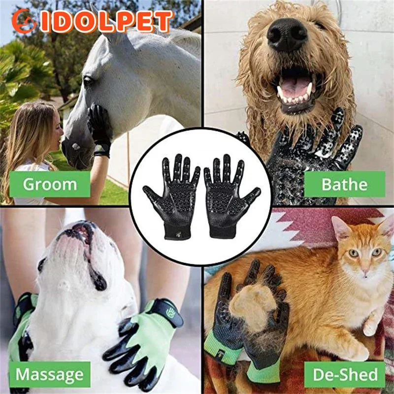 ペットグルーミング手袋脱皮入浴脱毛手袋ペットシャワー手袋猫犬