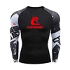 Mens Long Sleeve Rashguard Upf 50 Sun Protection Surf Shirt Quick Dry Breathable Swimming Tight T-shirt Summer 2023 Gym Clothes 3