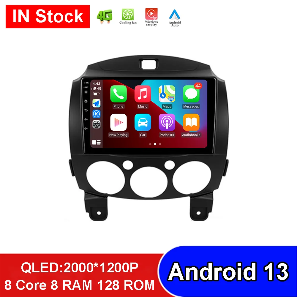

Android 13 No2 Din Dvd For Nissan Mazda 2 DE 2007 - 2014 Car Radio Multimedia Video Player GPS Navigation Stereo