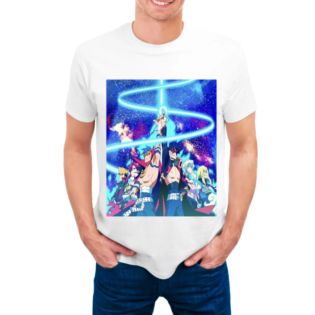 thumbnail image 1 of Nueva camiseta de manga corta con cuello redondo de verano para hombre de Tengen Toppa Gurren-Lagann, 1 of 5