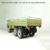 CROSS 1/12 RC MC6A Off Road Military Truck 3 Axles Car KIT Unassembled Motor ESC Light Sound Radio Toy Gift Model TH10480 2