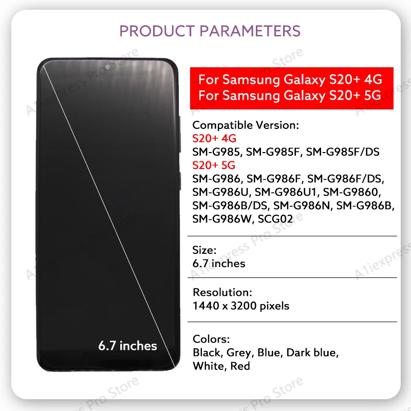 Screen Replacement Samsung S20 Screen Size Samsung Galaxy S20 Plus