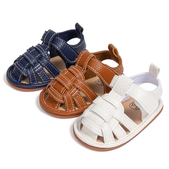 KIDSUN Summer Breathable Baby Girls Boys Sandals Infant Casual Soft Rubber Sole Anti slip Baby Shoes Toddler Outdoor Walks Shoes 1