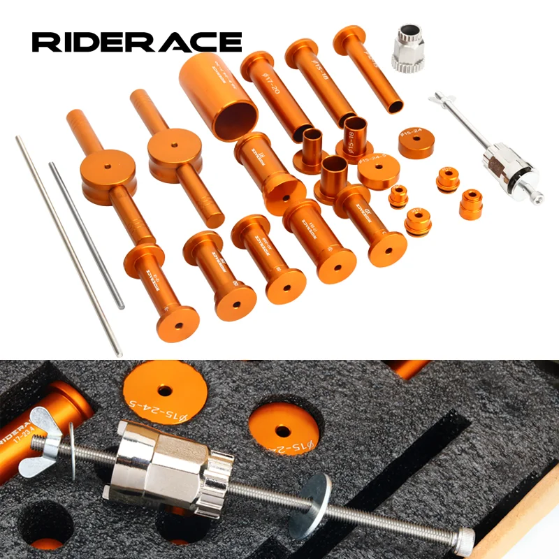 Kit De Prensa Y Extracción De Rodamientos Para Bujes De Bicicleta - Compatible Con DT Swiss, NOVATEC, Shimano Y Más