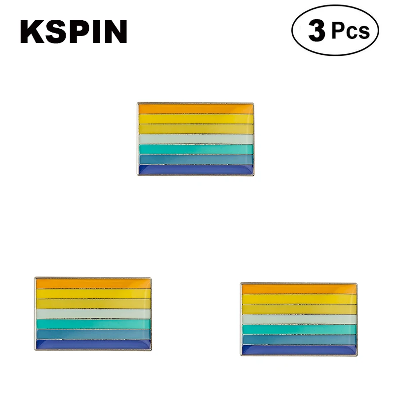 

Genderfaun-flag-large Badge Lapel Pin Brooches Pins Flag badge Brooch Badges