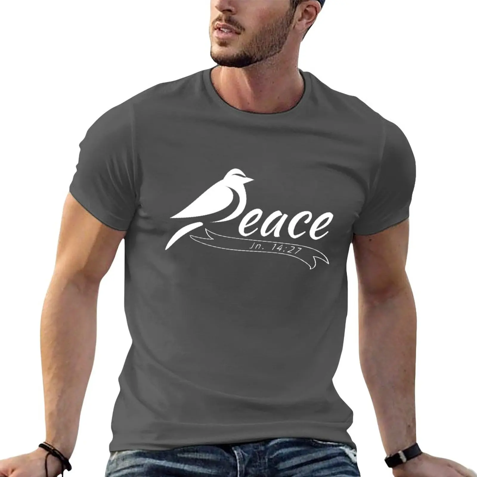 

New Peace - John 14:27 T-Shirt Tee shirt Oversized t-shirt graphic t shirts tops mens clothes