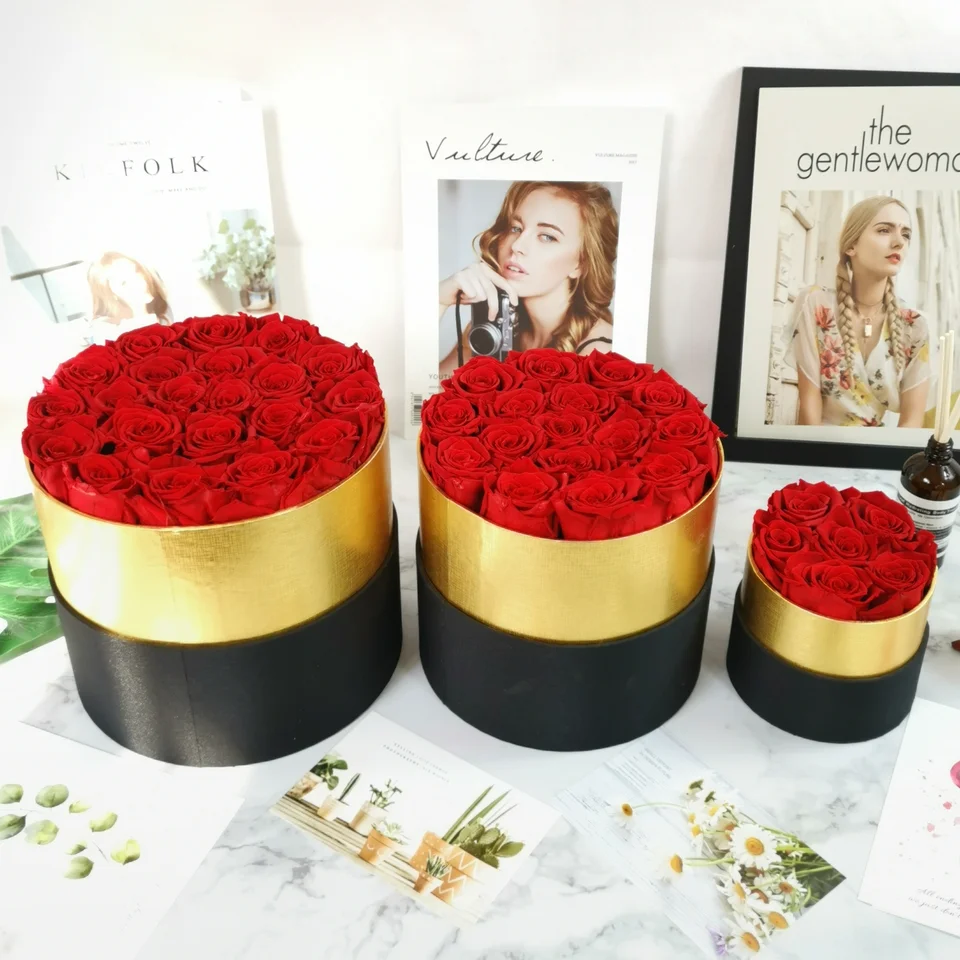 Fioriera Infinity – Rosa Eterea In Scatola, Regalo Per San Valentino, Festa Della Mamma, Compleanno – Rosa Conservata Che Dura Per Sempre - 2