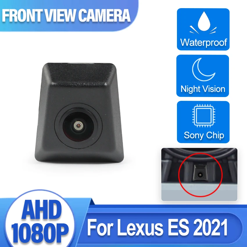 

Car Front View Camera CCD Waterproof Night Vision AHD High Quality Parking Camera For Lexus ES 2021 Installed Under The Car Logo