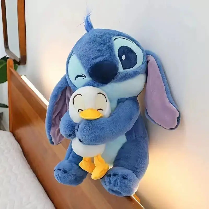 2025New Disney 30cm Plush Doll Stitch Lilo Doll Cute Duck Stitch Plush Stuffed Toy Christmas Children'S Birthday Gift Kawaii Toy