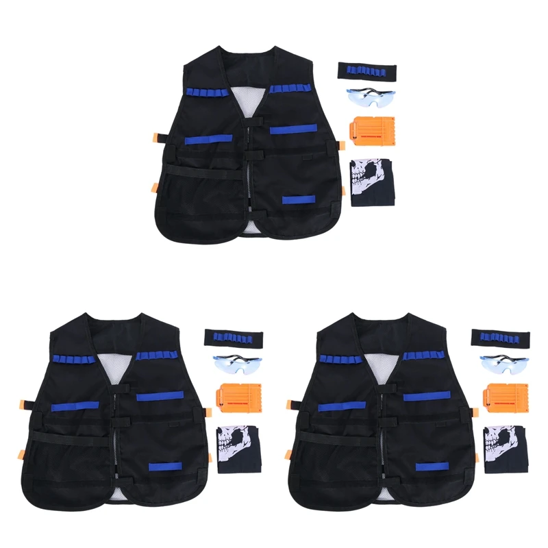 

3X Vest Kit For Nerf Guns N-Strike Series