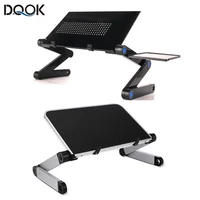 Adjustable Laptop Desk Stand Portable Aluminum Ergonomic Lapdesk For TV Bed Sofa PC Notebook Table Desk Stand With Mouse Pad 1
