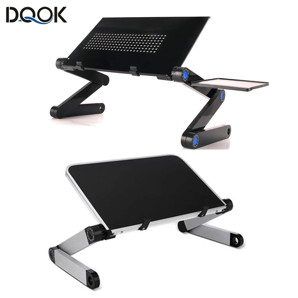 Adjustable Laptop Desk Stand Portable Aluminum Ergonomic Lapdesk For TV