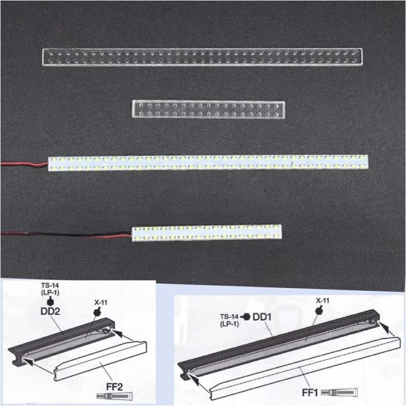 Dome Light Front Lamp LED Spotlight for Tamiya 1/14 RC Truck Volvo FH16 XL 750 4X2 Tractor Trailer LESU DIY Parts 5
