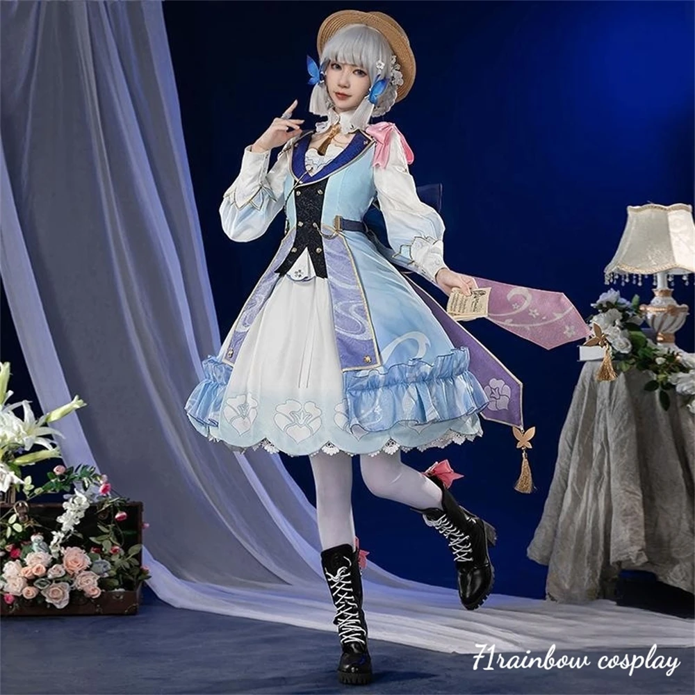 

Kamisato Ayaka косплей игра Genshin Impact Kamisato Ayaka Весна цветение смешной Косплей Костюм Genshin Impact Roleplay платье