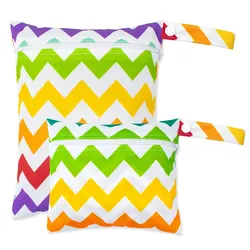 2-Piece Set: Versatile Waterproof Reusable Bags with Smooth Zipper and Hangable Design (BF104-SM)
