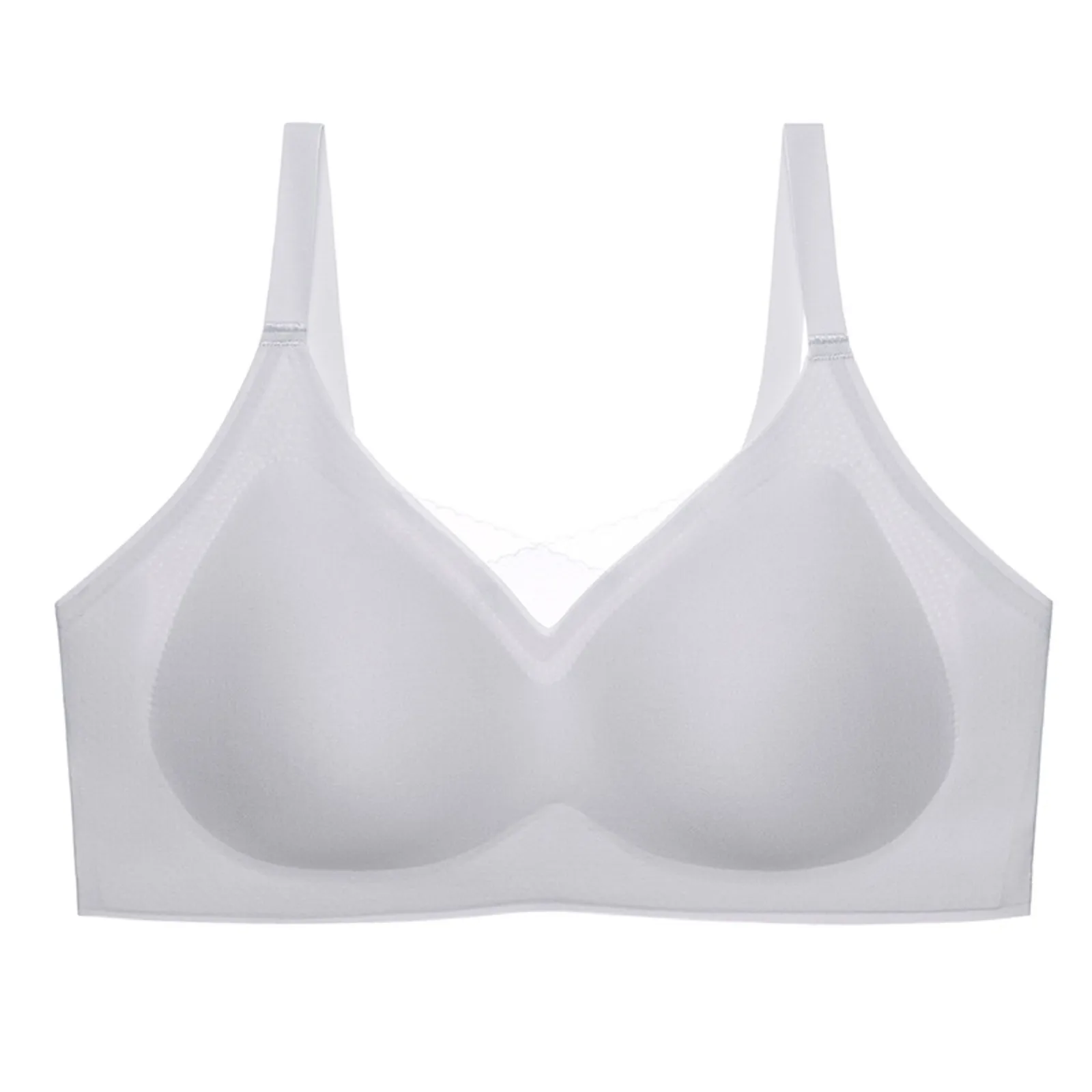 

Non Wired Bra Women's Padded Full Cup Bra Without Underwire With Padding Seamless Bustier Bralette Breathable Soft