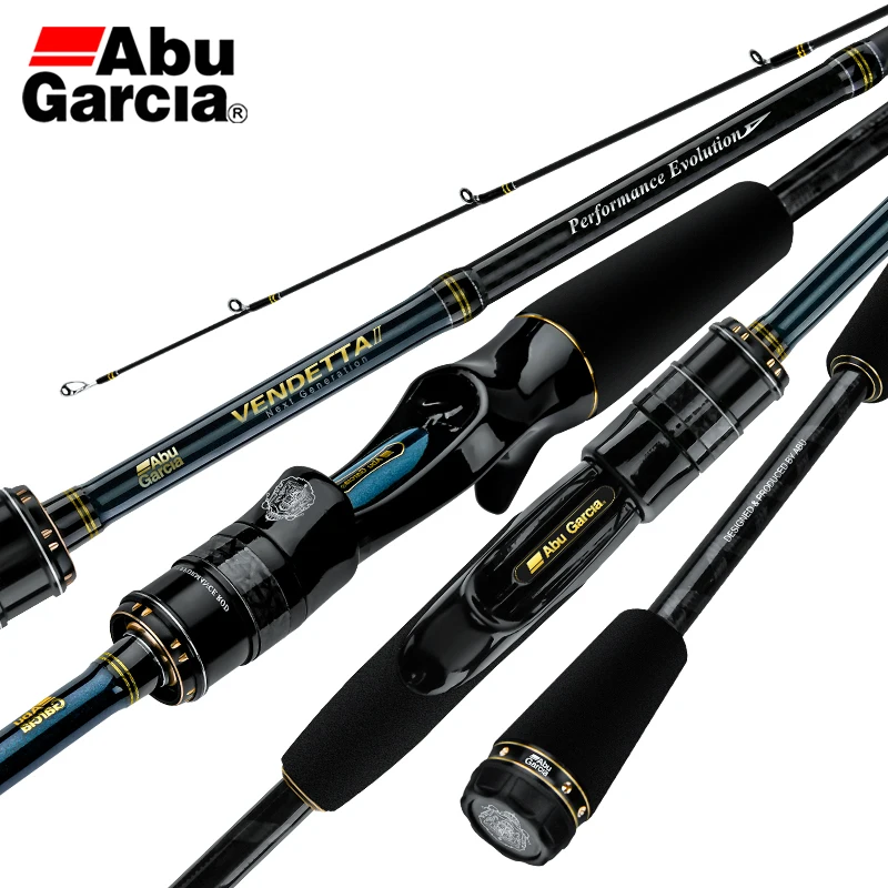 2022 Abu Garcia VENDETTA II Fishing Rod 1.98m 2.13m 2.44m L ML M Power  Spinning Rod FUJI Guide Rings Long Casting Fishing Tackle